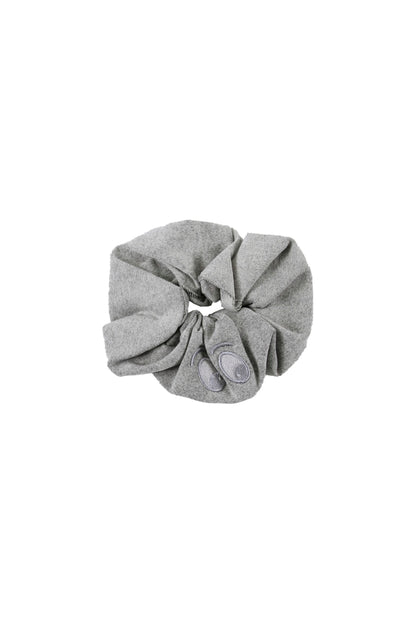 HOLLY - Light Grey Washed Hair Scrunchy