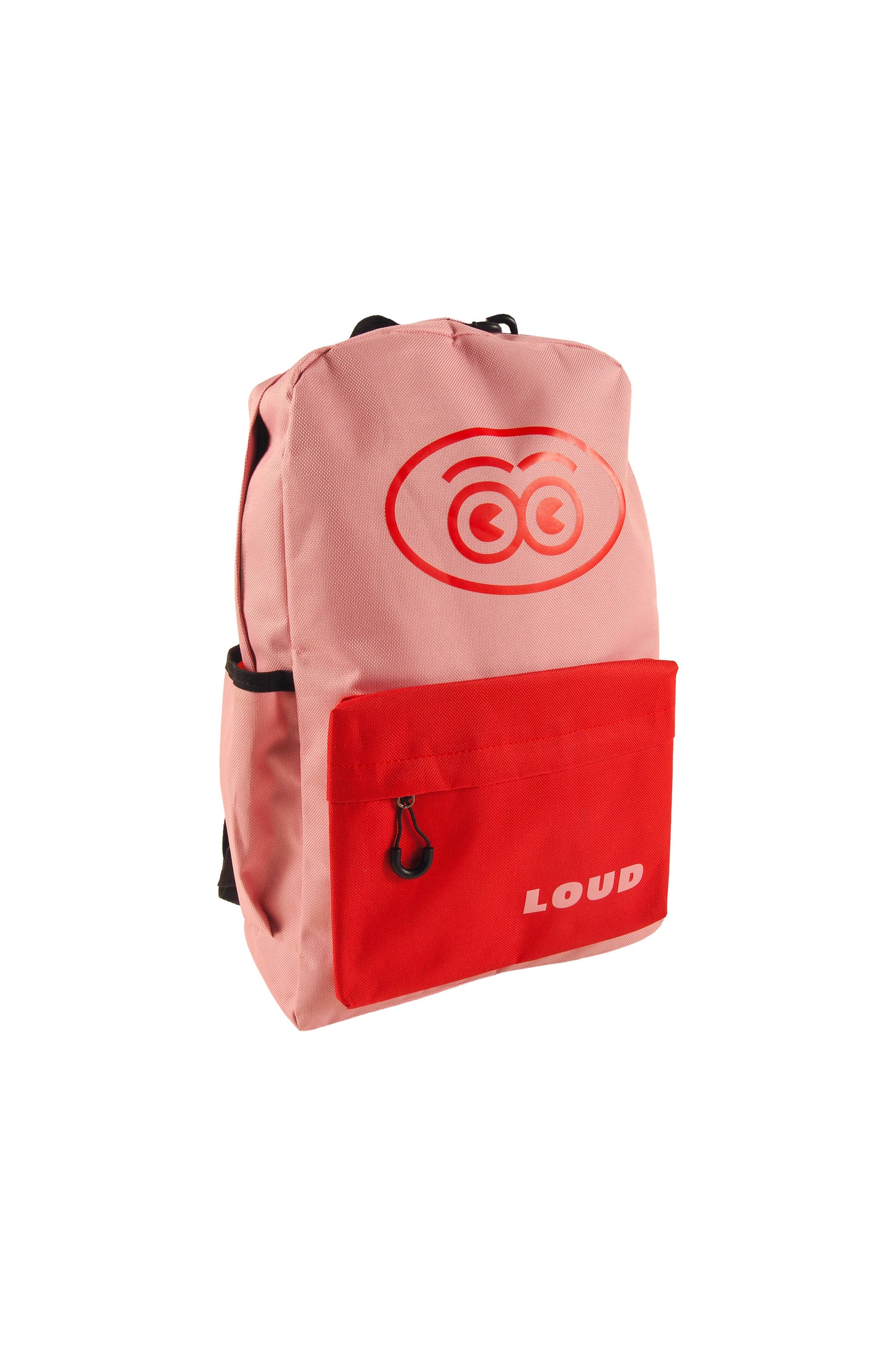 VALLEY - PINK/RED RUCKSACK 2 tone LOUD eyes logo print