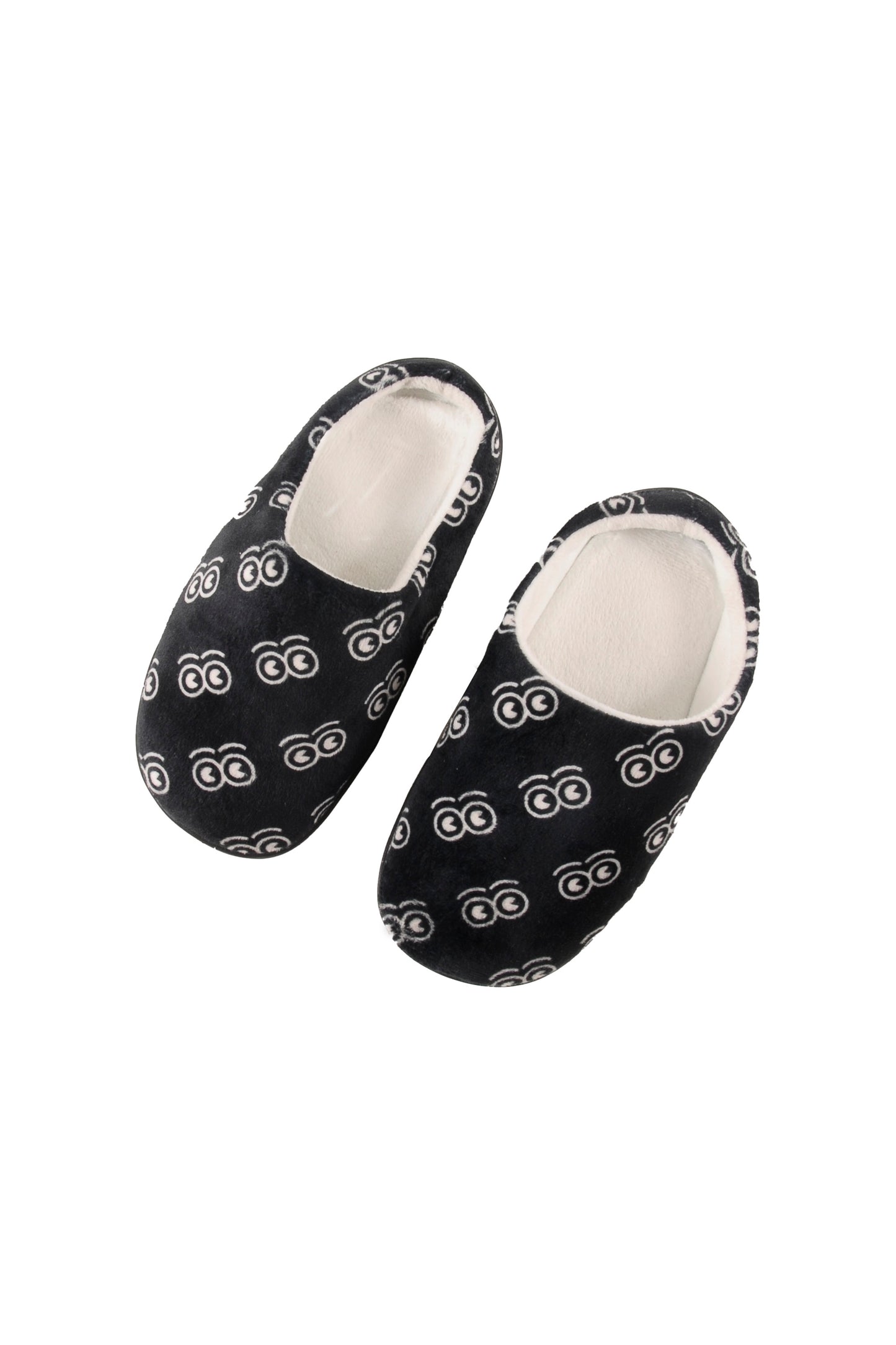 KISS - Black/White Slippers LOUD Eyes AOP Print