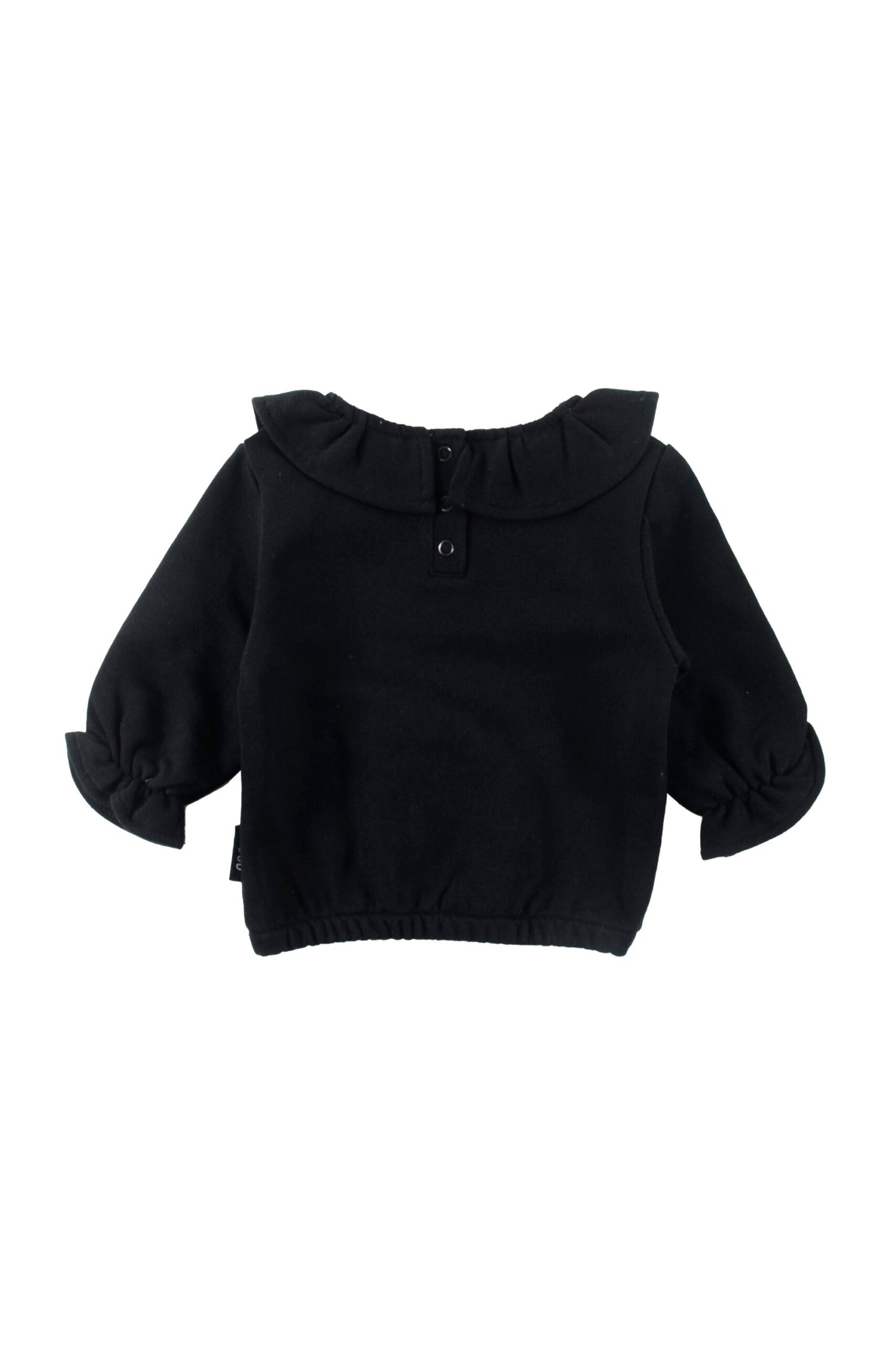 MELODY - Black/Ecru Girl Sweater Collar