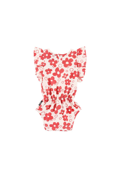 GIARDINO - Flower AOP Baby Girl Romper Ruffle Armhole (SAMPLE)