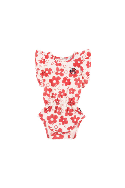 GIARDINO - Flower AOP Baby Girl Romper Ruffle Armhole (SAMPLE)