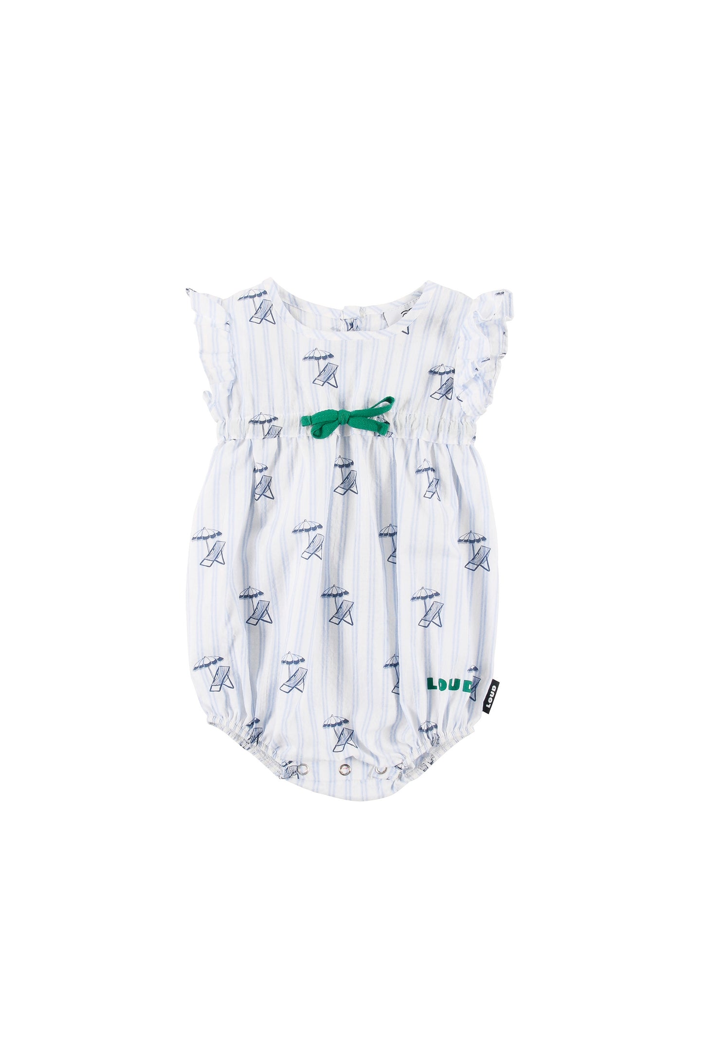LAGUNA - Deckchair AOP Baby Girl Romper Loose Fit (SAMPLE)