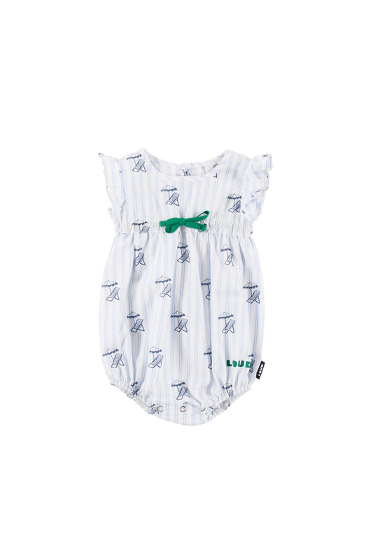 LAGUNA - Deckchair AOP Baby Girl Romper Loose Fit