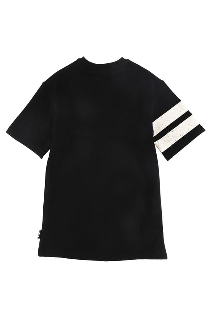 SAFE - Black Dress Box Shape 3/4 Strip Sleeve