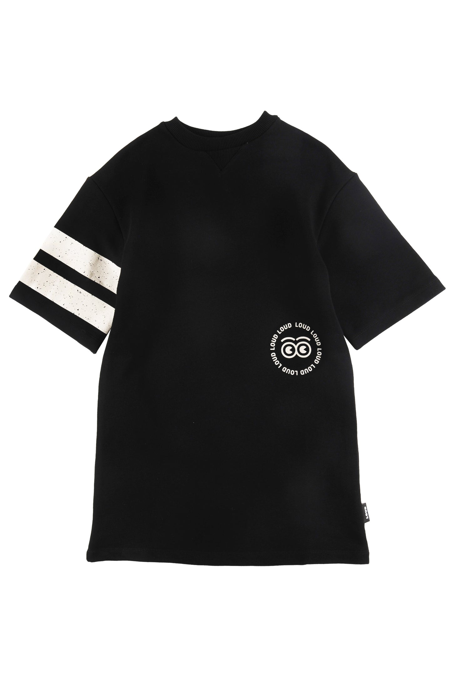 SAFE - Black Dress Box Shape 3/4 Strip Sleeve