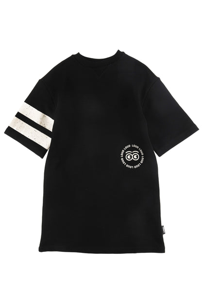 SAFE - Black Dress Box Shape 3/4 Strip Sleeve