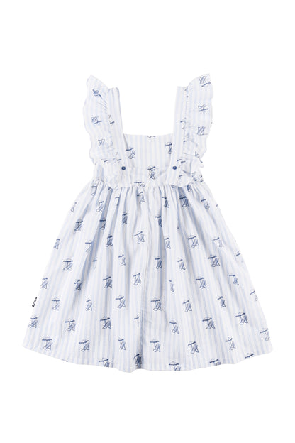 SDRAIA - Deckchair AOP Summer Dress Loose Fit