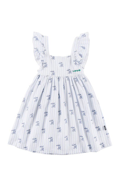 SDRAIA - Deckchair AOP Summer Dress Loose Fit