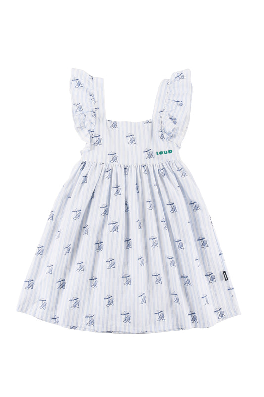 SDRAIA - Deckchair AOP Summer Dress Loose Fit