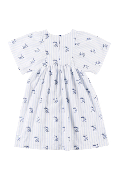 OMBRELLO - Deckchair AOP Dress Loose Fit