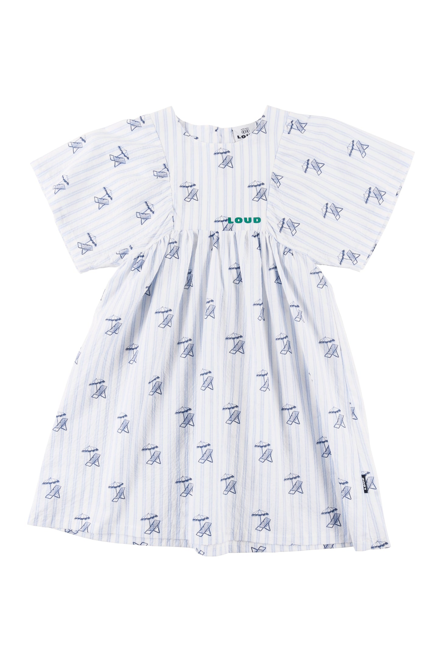 OMBRELLO - Deckchair AOP Dress Loose Fit