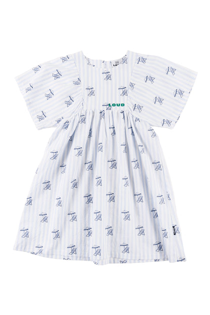 OMBRELLO - Deckchair AOP Dress Loose Fit
