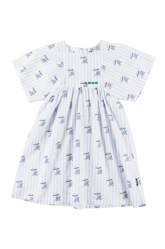 OMBRELLO - Deckchair AOP Dress Loose Fit