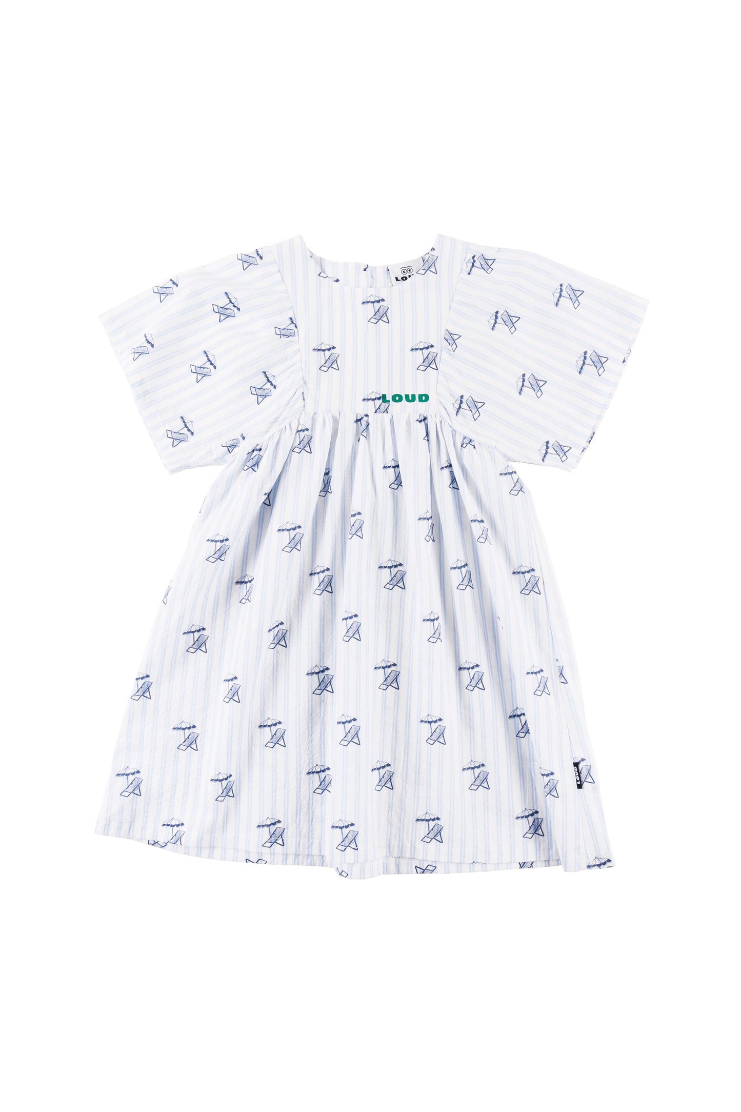 OMBRELLO - Deckchair AOP Dress Loose Fit