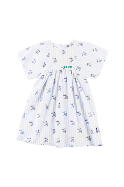 OMBRELLO - Deckchair AOP Dress Loose Fit