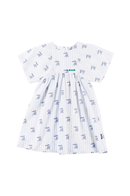 OMBRELLO - Deckchair AOP Dress Loose Fit