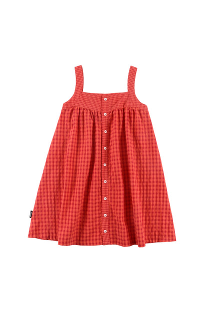 ISOLA - Red Check Summer Apron Dress (SAMPLE)