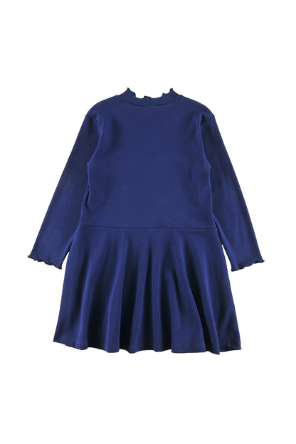 CLOUD - BLUE NAVY DRESS slim fit top, swirl bottom, LOUD eyes logo print contrast