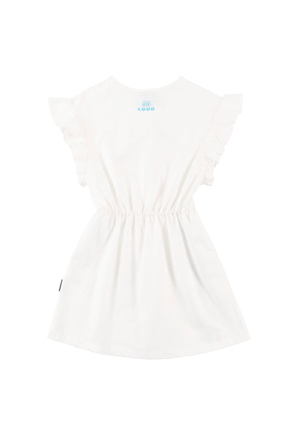 NAPOLI - Gardenia Dress Elastic Waist Ruffle Sleeve (SAMPLE)