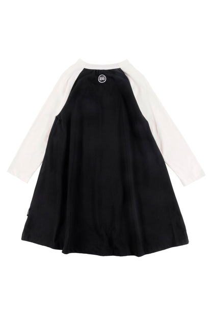 PEACE - Black/Sand Dress Raglan sleeve (Sample)