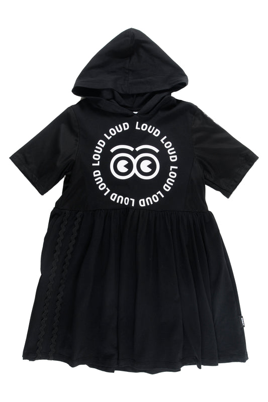 SPIAGGIA - Black Hooded Dress