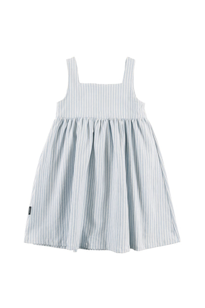 CAFFE’ - Mid Blue Stripe Summer Dress Loose Fit (SAMPLE)