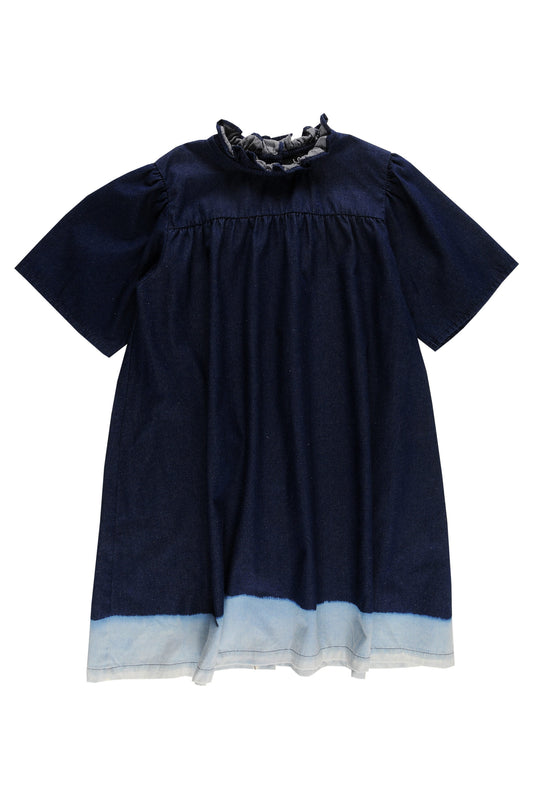 MYSTERY - Blue Denim Dip Dye Dress