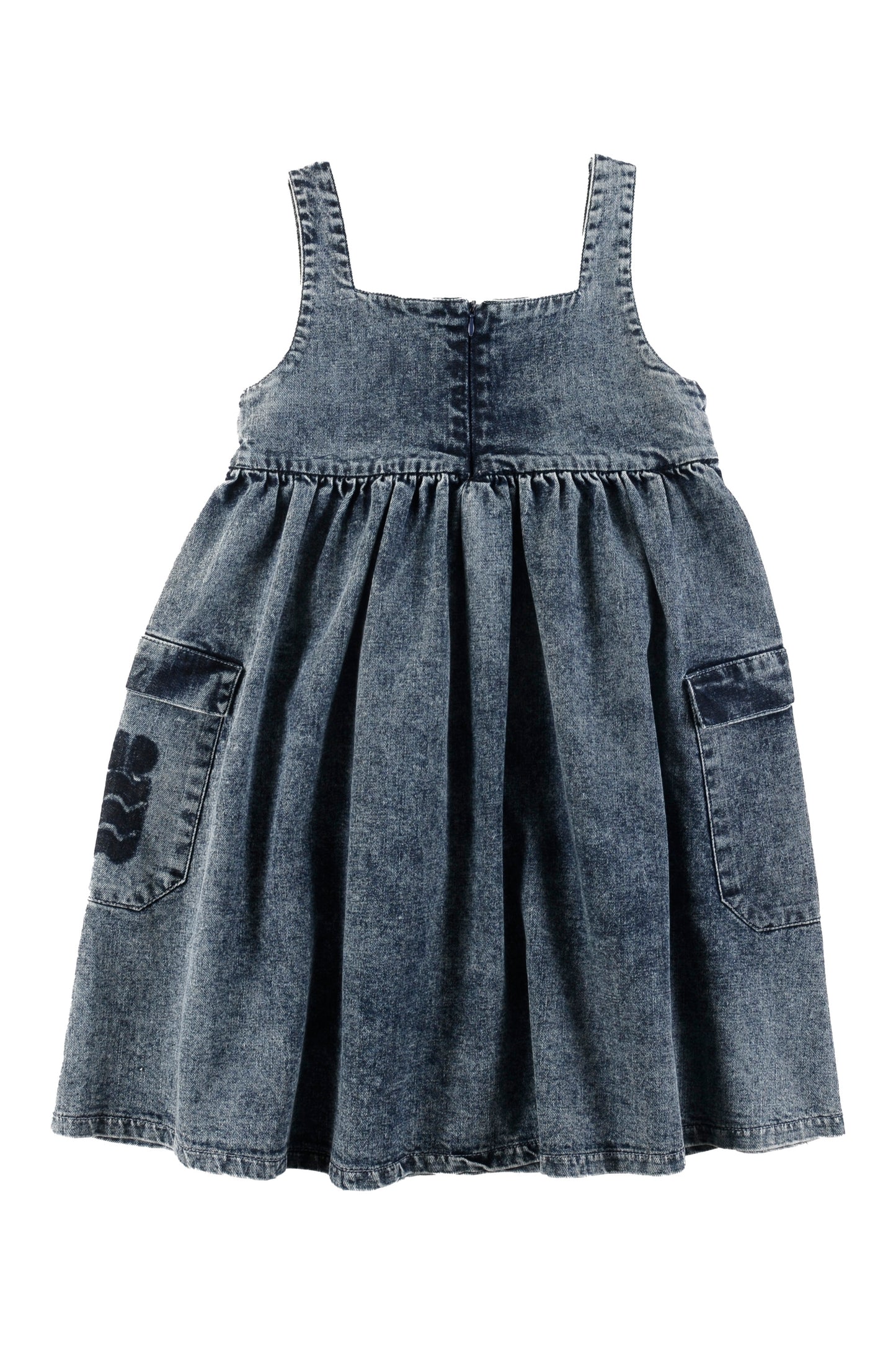 BOAT - Mid Blue Stoned Washed Summer Dress