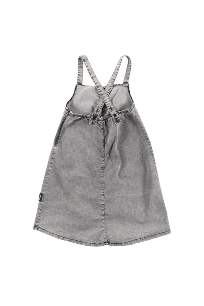 LEARN - Light Grey Stone Wash Dress Apron