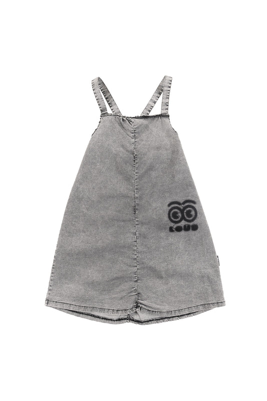 LEARN - Light Grey Stone Wash Dress Apron