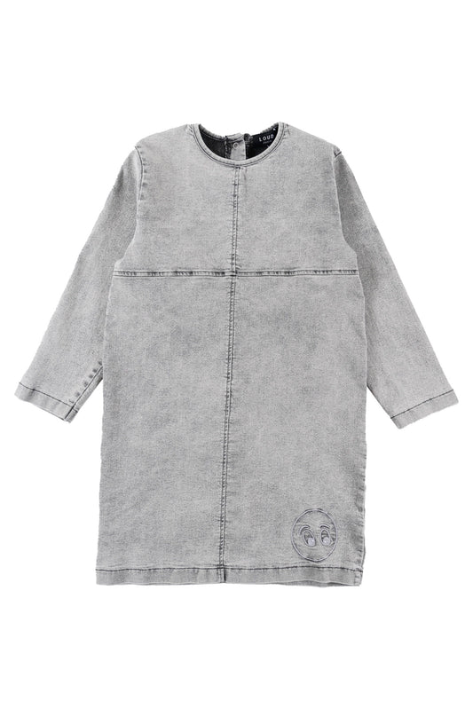 ENJOY - Light Grey Washed A-Line Dress