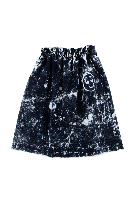 FOLLIES - Blue Stained Skirt Midi