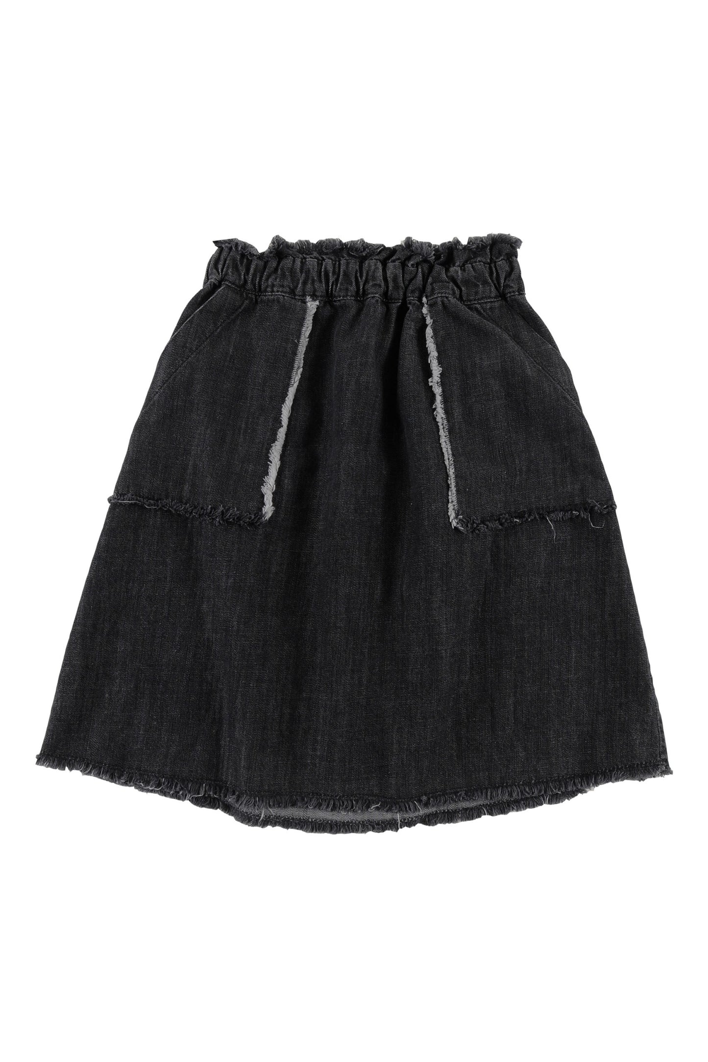 RELAX - Black Acid Wash Skirt