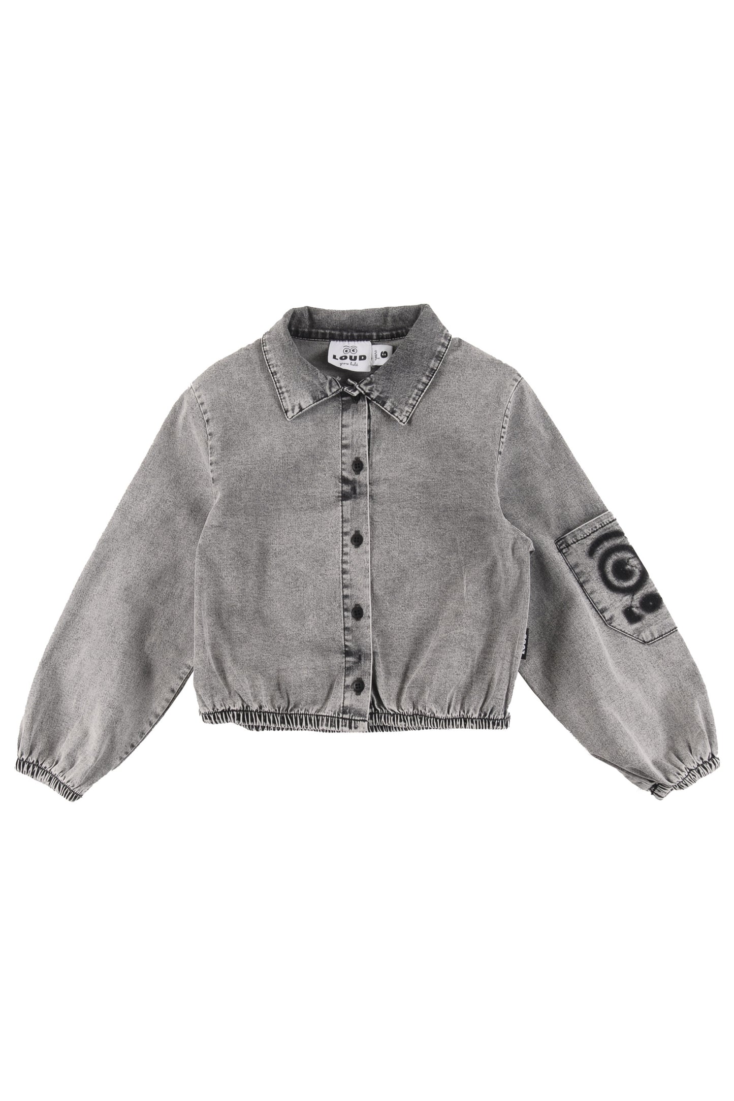 Play - Light Grey Stone Wash Shirt Button Down(Sample)