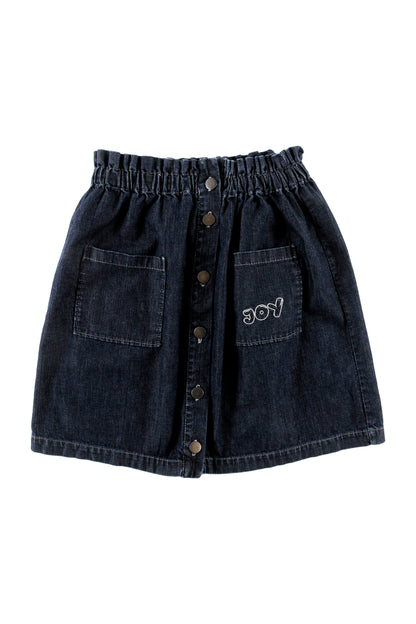 TENDER - Blue Denim Skirt Button Down