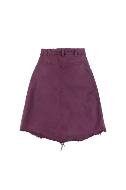 FUNNY - Grape Wine Stone Wash Skirt