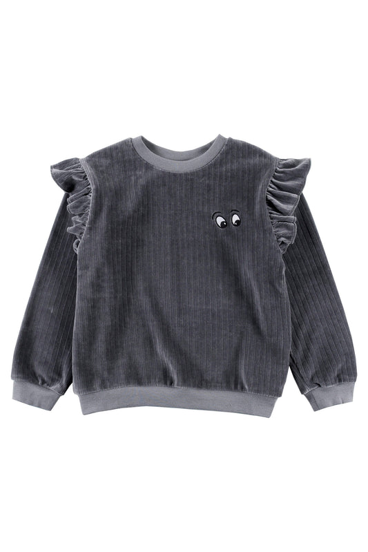 DROOPY - Asphalt Sweater Ruffles