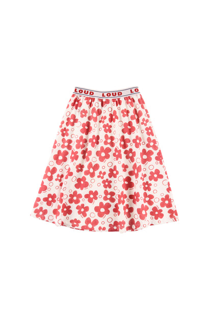 PERFUME - Flower AOP Skirt Midi