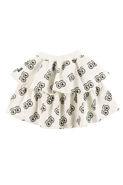 NURTURE - Sand/Anthracite AOP Skirt Panelled