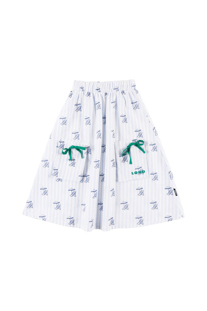 BAIA - Deckchair AOP Skirt Midi Front Pockets