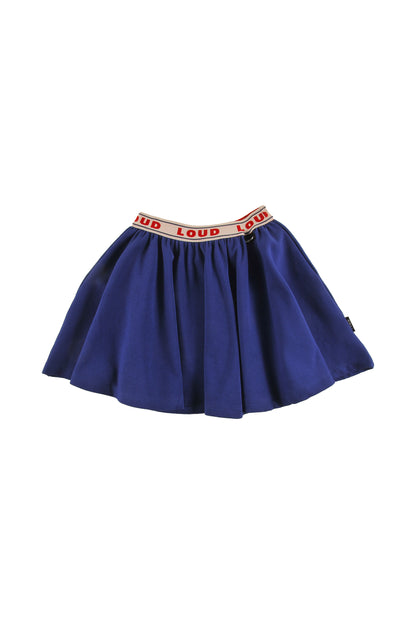 FLAKES - BLUE NAVY MINI SKIRT, LOUD elastic waist