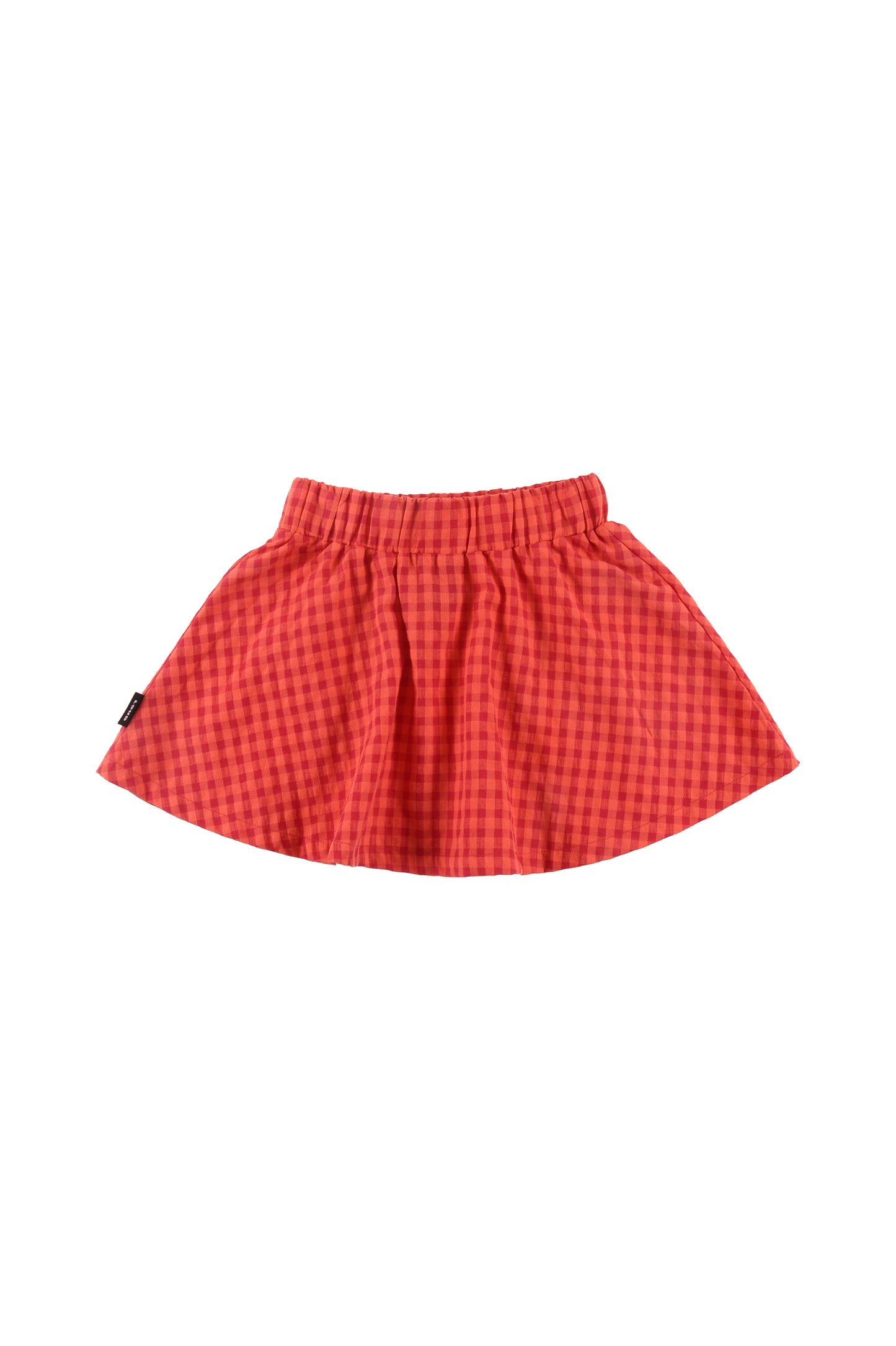 CALDO - Red Check Mini Skirt Front Pockets 6y and Up Knee Length