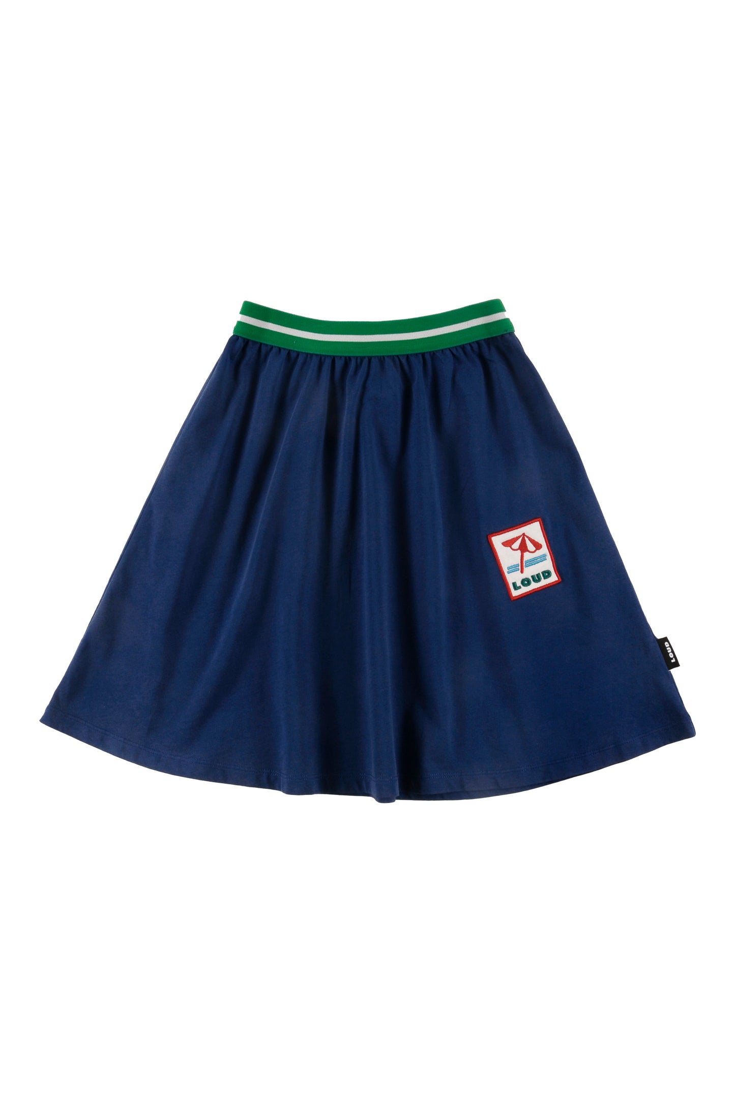 LIMONCELLO - Navy Washed Skirt Knee Length (SAMPLE)