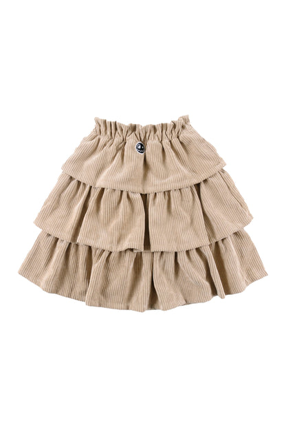 SNOWDROP - Tan/Burnt Orange Skirt Panelled