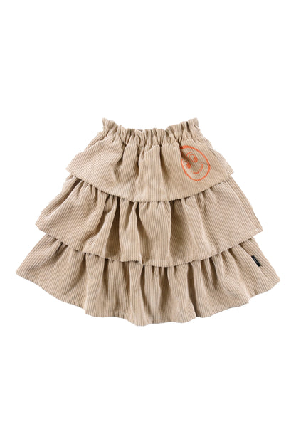 SNOWDROP - Tan/Burnt Orange Skirt Panelled