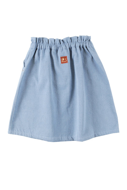 VIBE - Light Blue Denim Washed Skirt