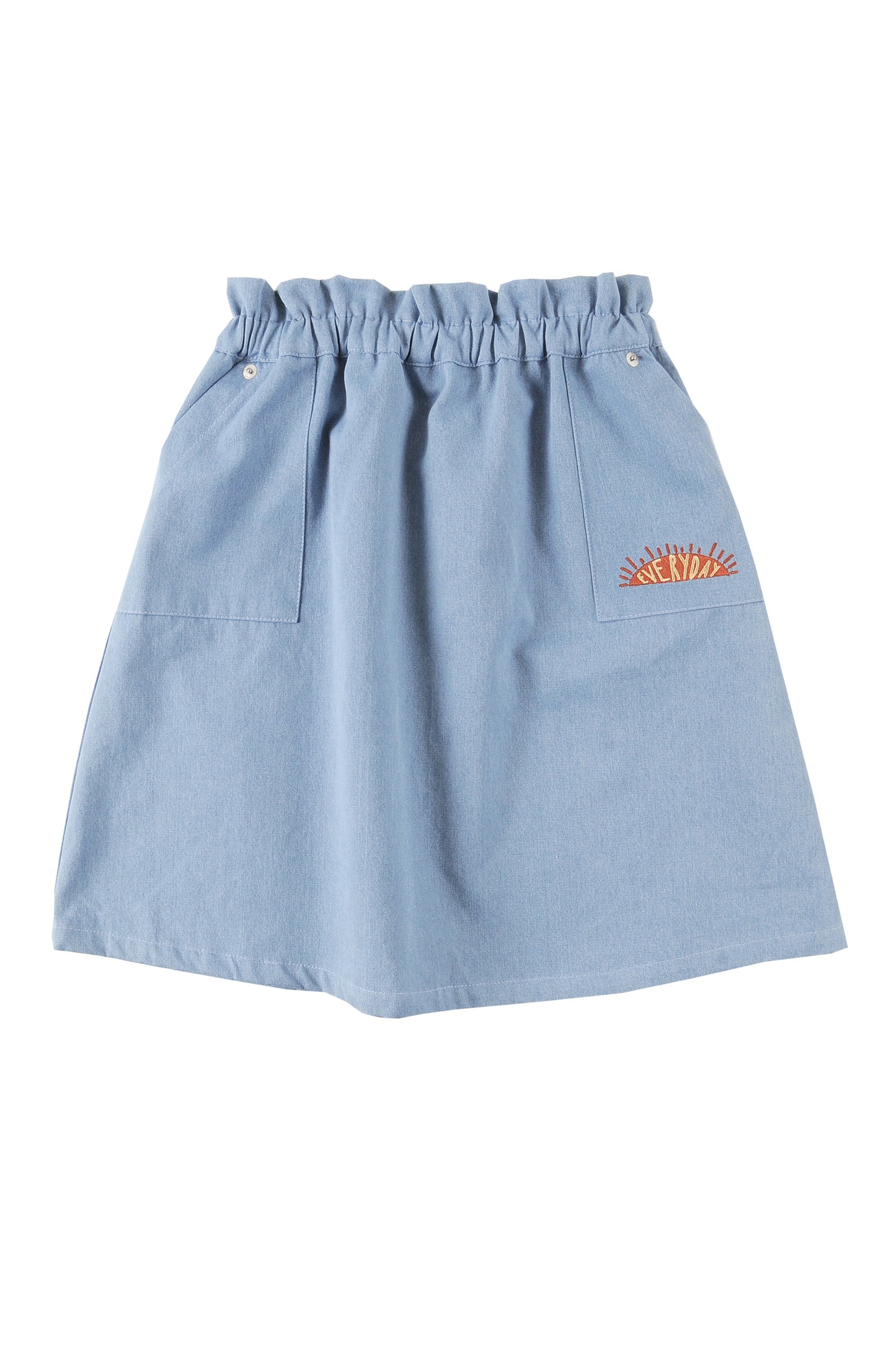 VIBE - Light Blue Denim Washed Skirt