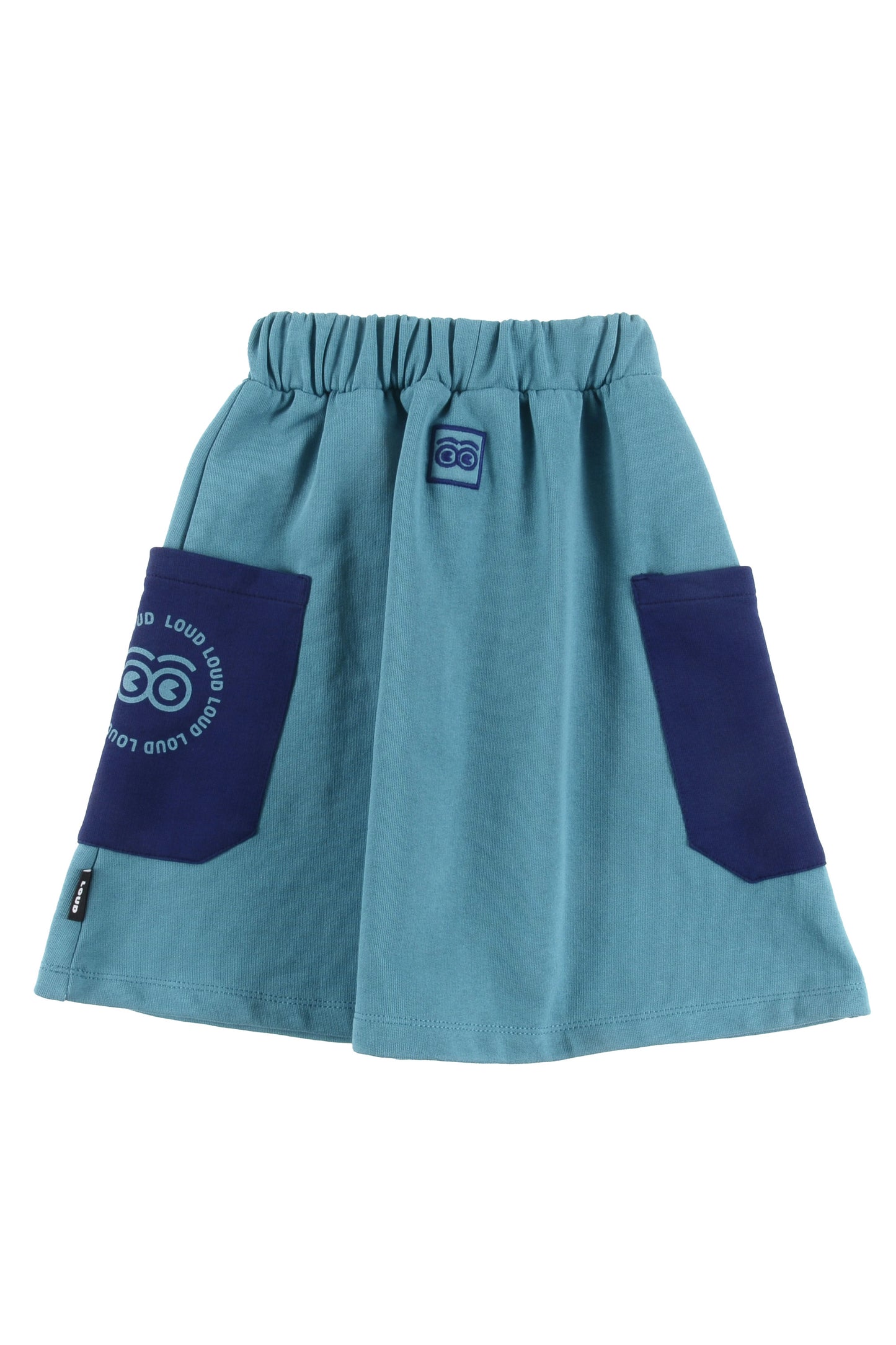 CHARM - Turquoise/Navy 2 Tone Skirt (Sample)