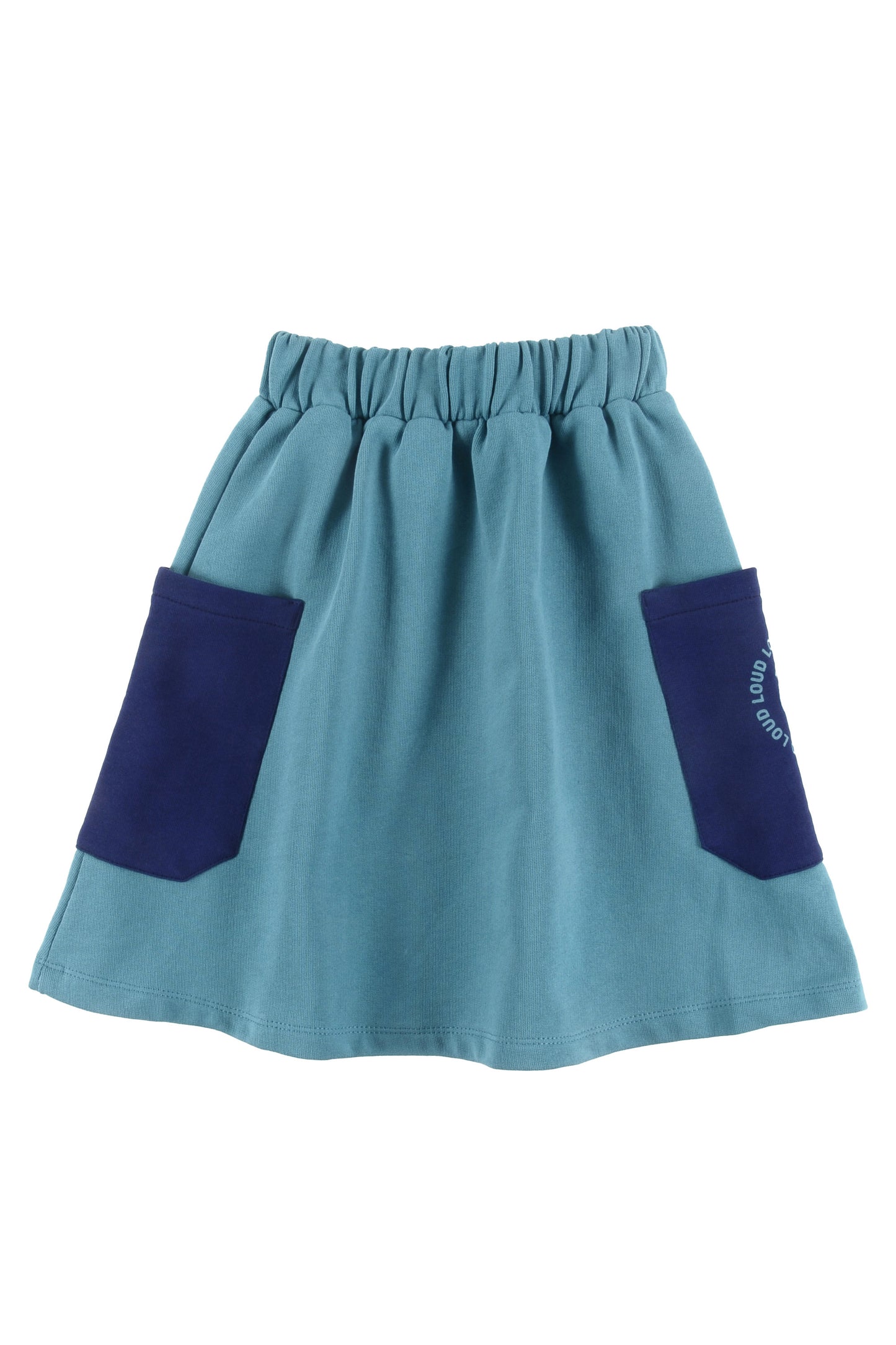 CHARM - Turquoise/Navy 2 Tone Skirt (Sample)